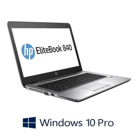 Laptopuri HP EliteBook 840 G3, i7-6600U, SSD, Full HD, Webcam, Win 10 Pro